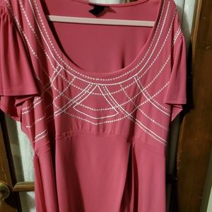 Silky soft pink blouse